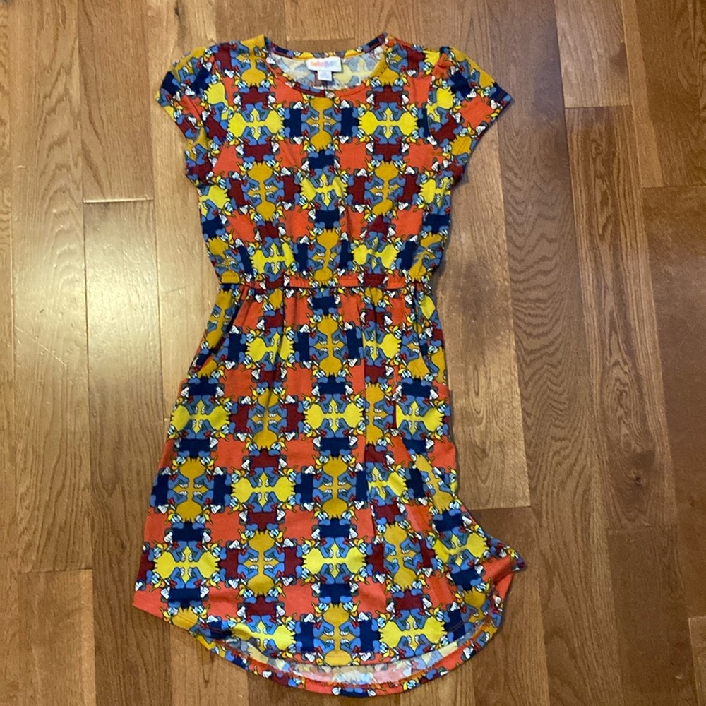 LulaRoe size 10 Donald Duck dress